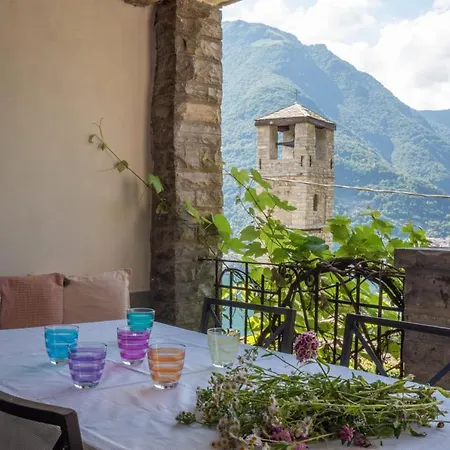 Lejlighed Little Country House In An Authentic Village Of Lake Como. Patio And Lake View Pognana Lario